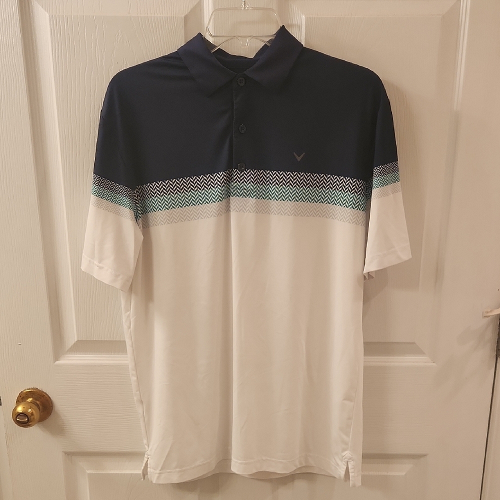 Callaway Navy and White Golf Shirt